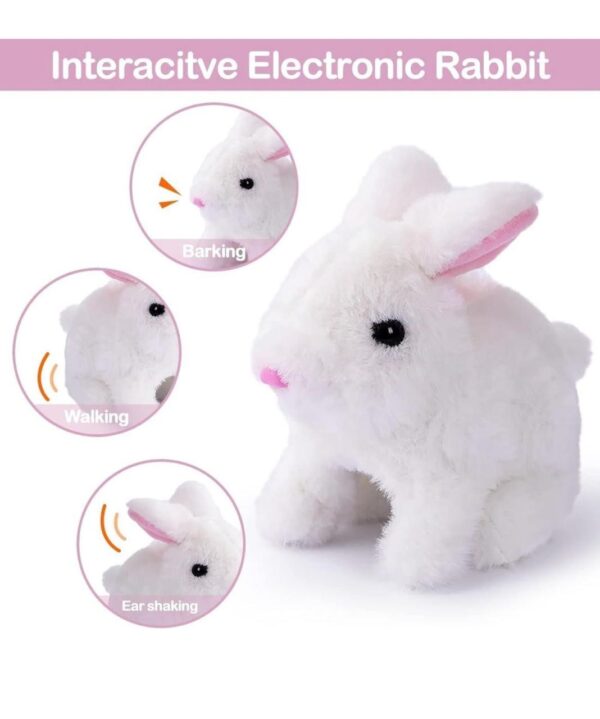 Interactive Electronic Rabbit With Walking And Talking Toy For Kids Boys Girls Plush Bunny Pet Toy (random Color) - Image 7